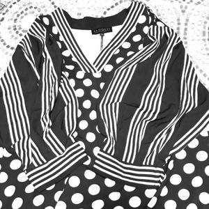 ELOQUII stripes and polka dots